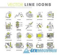 Thin line flat design of icons9