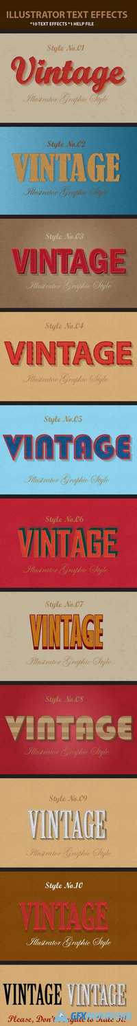 Retro Vintage Text Effects 12274747