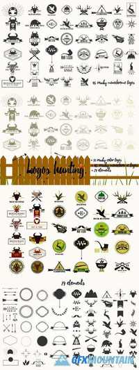Hunting Badges Labels Logo 523378