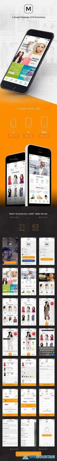GraphicRiver - M - A Sweet Redesign Of M-Commerce 11357381