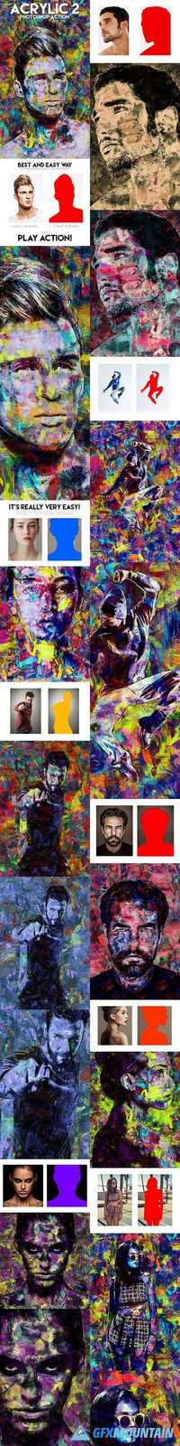 GraphicRiver - Acrylic 2 Photoshop Action 14550548