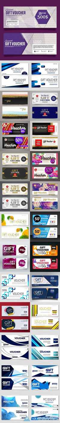 Voucher and gift cards luxury vouchers