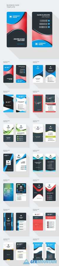 Business Cards Vertical Templates