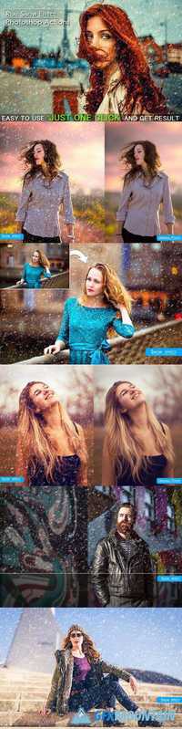 Real Snow Effect Photoshop Actions 576326