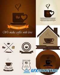 Set of Coffee Shop