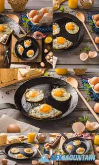 Eggs Fried Rustic Style