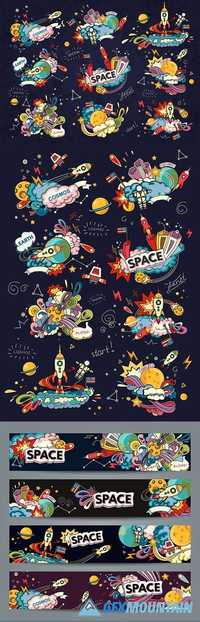 Space Cartoon Style