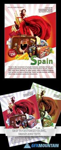 Spain Flyer PSD Template