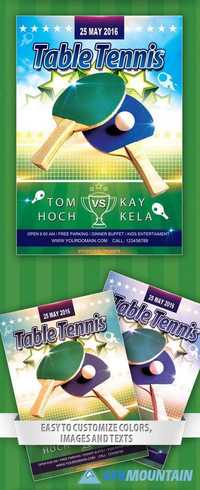 Table Tennis Flyer Template