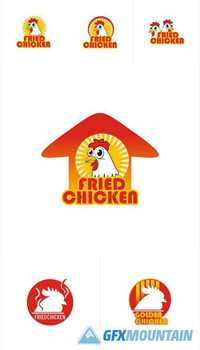 Chicken Fast Food Logo Vector Template