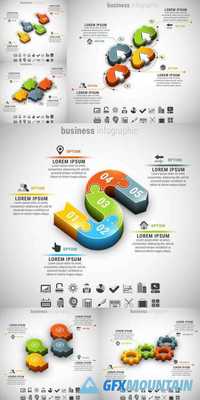 Vector Illustration of Business Infographic