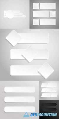 Set of Paper Line Banners Template for Business Design