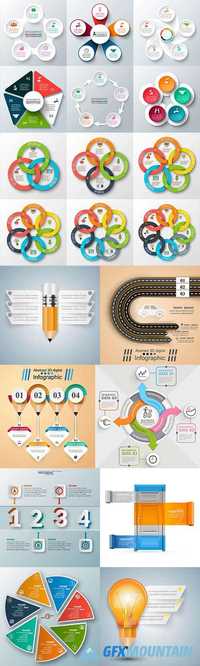 Abstract 3D Infographic Elements
