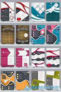 Abstract Flyer Design Background. Brochure Template 1