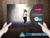 Fitness Post Card Template 589162