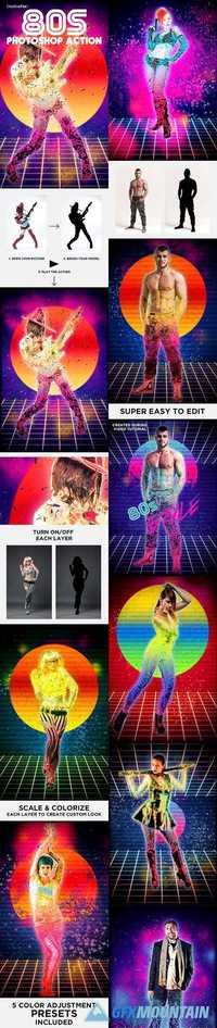 GraphicRiver - 80s Photoshop Action - Eighties Retro Style Action - 14770412