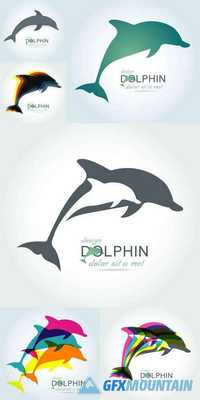 Dolphin Icon Design Element