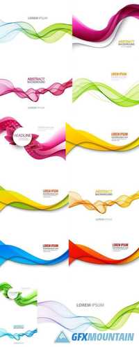 Abstract Smooth Color Wave Vector
