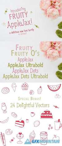 Fruity AppleJax - Handwritten Fonts