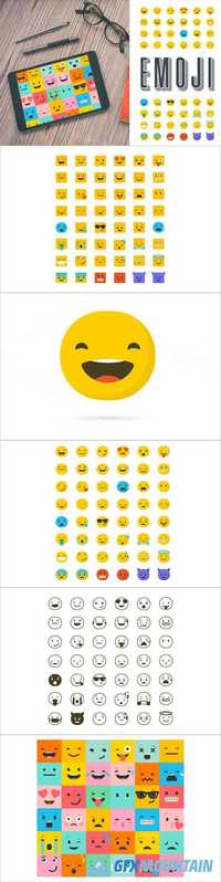  Emoji emoticons bundle of icons 584479