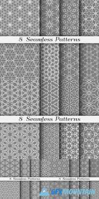 Set of Seamless Islamic Patterns in Arabian Style