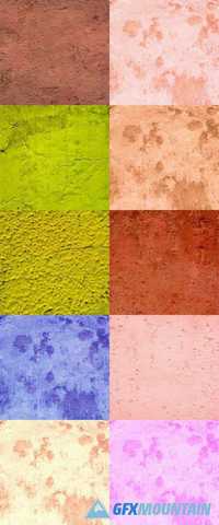Abstract Colored Background Texture Cement Wall