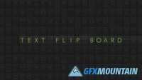 Videohive - Text Flip Board - 7877354