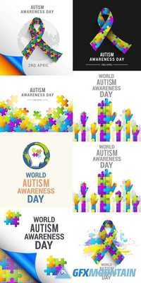 Vector Illustration of World Autism Awareness Day
