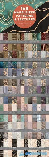 168 Marbleized Patterns & Textures 575378