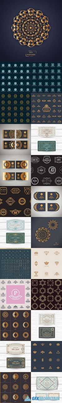 Vintage ornament luxury decorative pattern