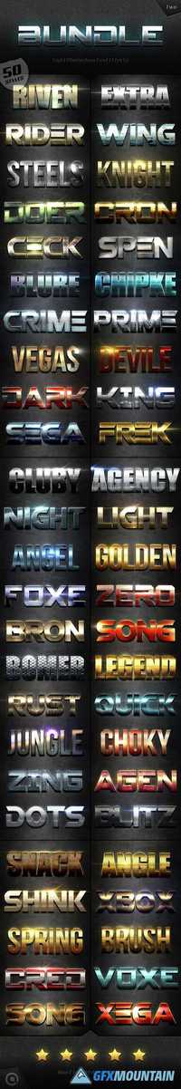 GraphicRiver - Extra Light Text Effects Bundle Two 15224311