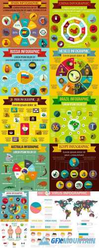 Infographic Elements, Flat Style 2