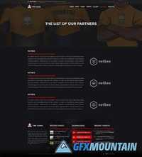 The Game - eSport PSD Gaming Template 576257