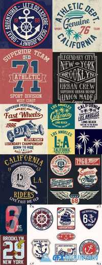 Typography Set - T-shirt Graphics