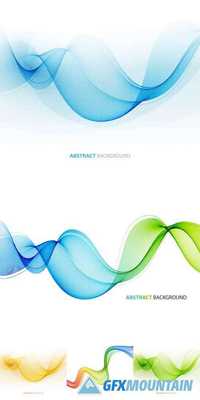 Abstract Color Wave Design Element