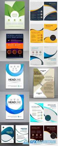 Brochure, Poster, Annual Report, Magazine Cover, Flyer Vector Template