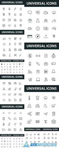 Set of Universal Icons