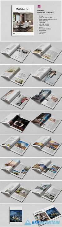 Minimal Magazine Template 595561