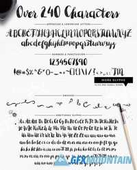 Holly Font Bundle Brush Scripts 618462