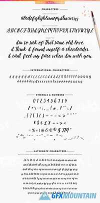 Holly Font Bundle Brush Scripts 618462