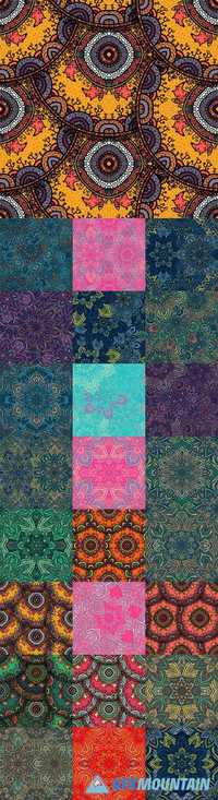 Ethnic seamless patterns backgrounds2