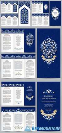 Ornate Vintage Booklet with Bright Floral Decor