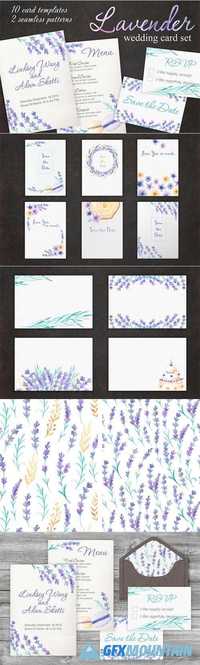 Lavender Wedding Card Set 613065