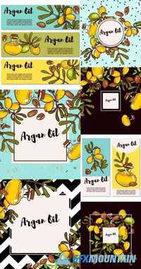 Set of Eco Flyers Design Layouts in Natural Colors