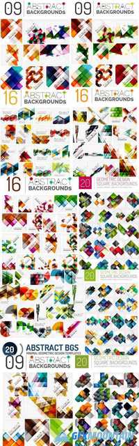 Mega Collection of Square Geometric Backgrounds
