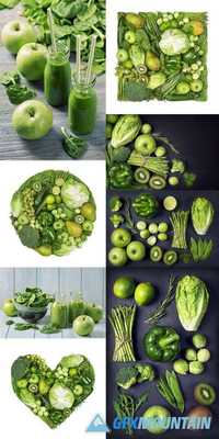 Green Healphy Vegetables and Fruits
