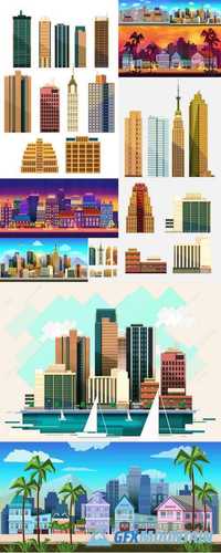 Set of City Buildings