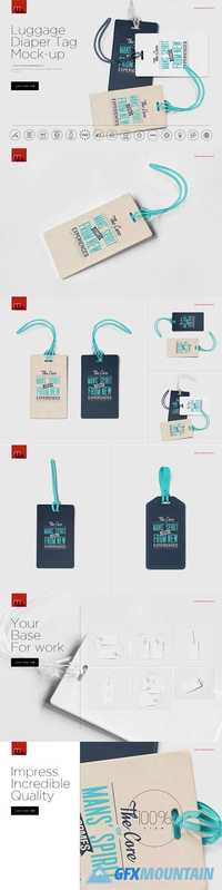  Luggage Diaper Tag Mock-up 615332