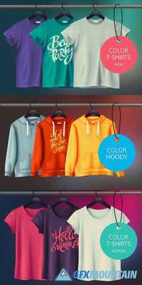 Color Vector T-Shurts & Hoody Design Template