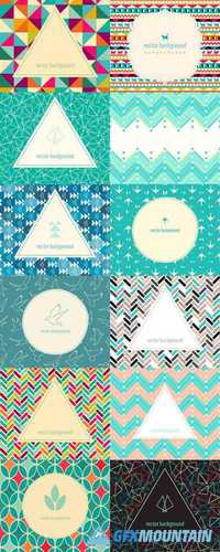 Abstract Pattern - Frame for Logo, Label or Greetings
